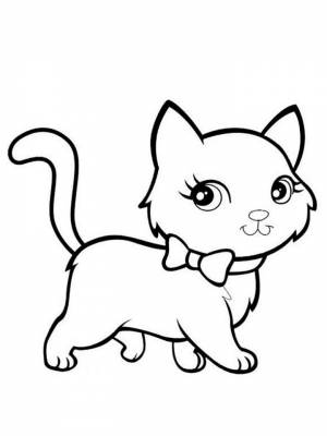 Раскраска Милые Котики картинка