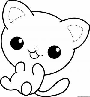 Раскраски Маленькие милые котята