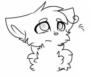 Раскраски котики аниме