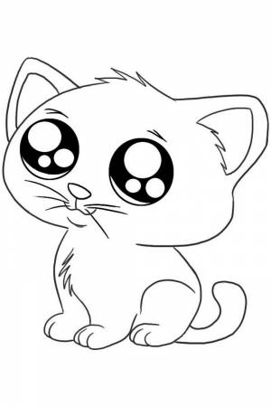 Раскраска Котики Аниме