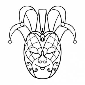 Одиночная венецианская карнавальная маска маска арлекина