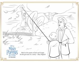 Mary Poppins Returns Coloring Pages and Activity Sheets