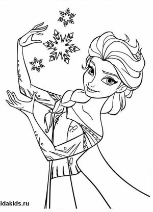 Раскраски Эльза и Анна Холодное Сердце