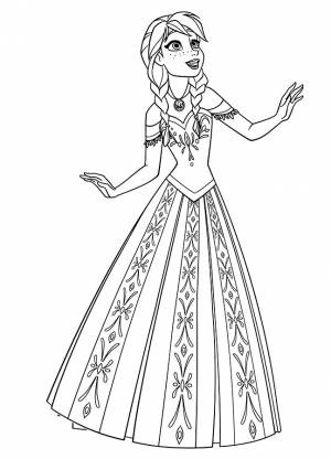 Раскраски Эльза и Анна