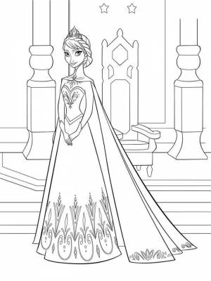 Раскраска Эльза и Анна