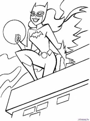 Раскраска женщина кошка