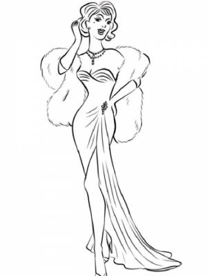 Раскраска Женщина  для мальчиков