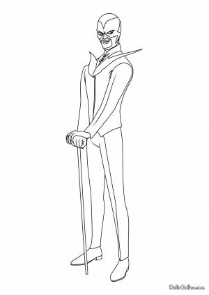 Раскраска Бражник в полный рост