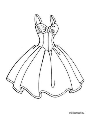 Раскраска Платья