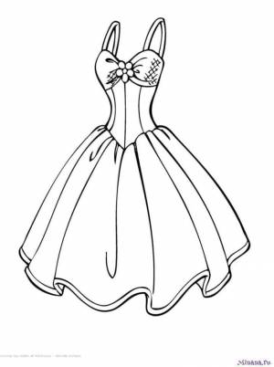 Раскраска платья 8