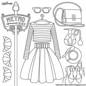 Раскраски Мода