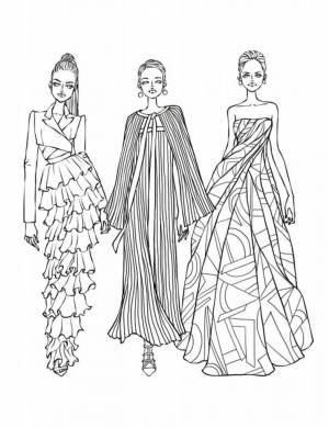 Раскраска модельер