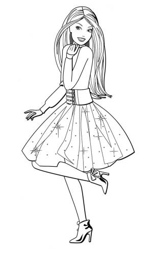 Барби в красивом платье