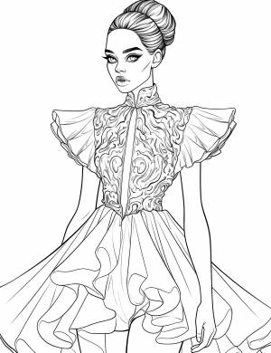 Раскраски платья