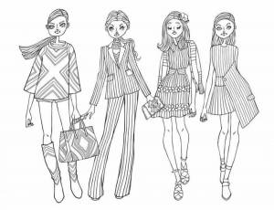 Раскраски Одежда современная