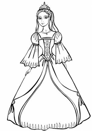 Принцесса красива платье принцесса снег Новые раскраски цветы