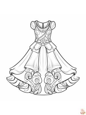 Раскраски с одеждой для печати  для детей и взрослых