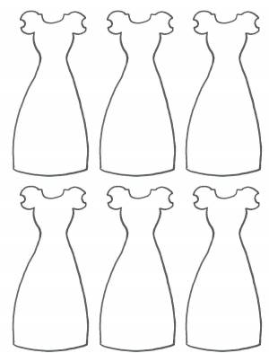 Раскраски Платья детские
