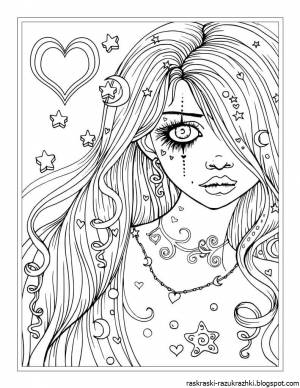 Красивые раскраски девушек