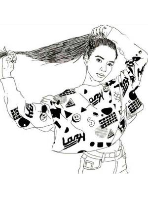 Раскраска Крутые девочки