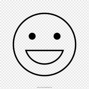 Smiley Line art Drawing Раскраска, смайлик, Разное, белый, лицо png