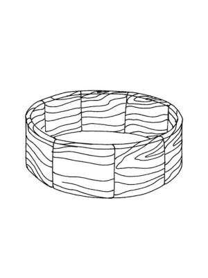Раскраска Браслет  картинку для девочек