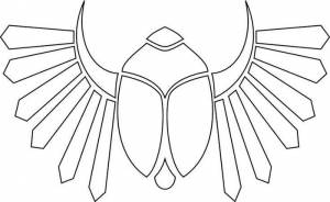 Египетские украшения в рисунках учеников 5 класса на урок ИЗО