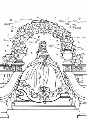Раскраски невеста, Раскраска Невеста у алтаря Свадьба