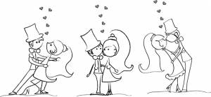 Раскраска Жених И Невеста