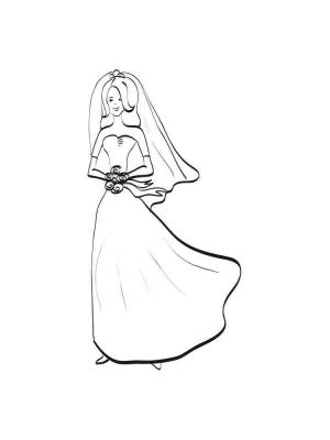 Раскраски Невеста