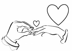 Раскраски Свадьба