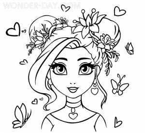 Красивые раскраски для девочек