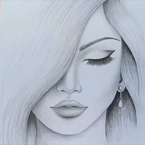 Легкие рисунки девушек