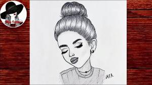 Рисунок Девушки Карандашом