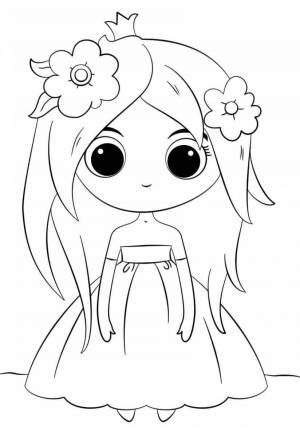 Раскраски Для девочек легко