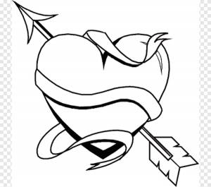 Раскраска Сердце День Святого Валентина Любовь для взрослых Сердца с крыльями, любовь, угол png