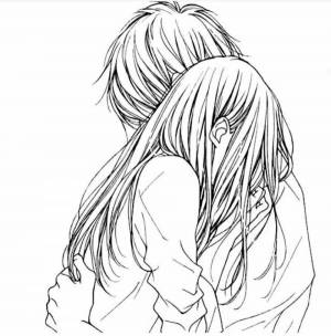 Раскраски Аниме любовь
