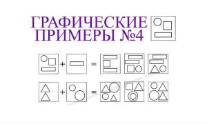 Графические примеры по математике 1 класс