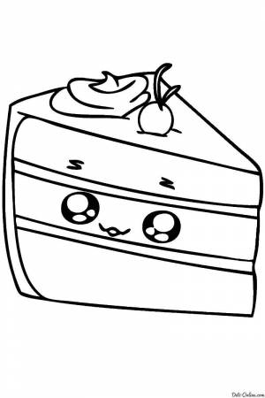 Раскраски Раскраска Шопкинс торты Еда