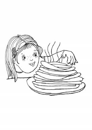 Раскраски, еда