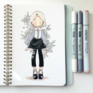 Милые рисунки для срисовки в скетчбук