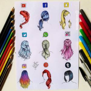 Рисунки для скетчбука лёгкие цветные