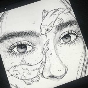 Красивые рисунки для скетчбука