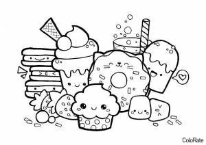 Раскраска Глазастые продукты