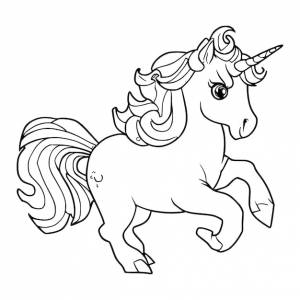 Симпатичные раскраски единорогов для детей и малышей