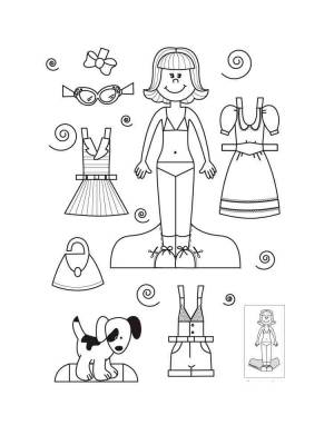 Раскраски Одевалки