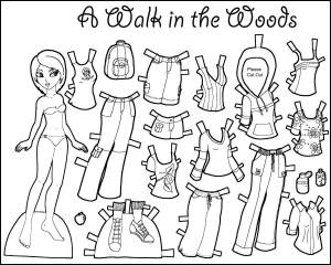 Раскраски Раскраска Одень девочку Одежда