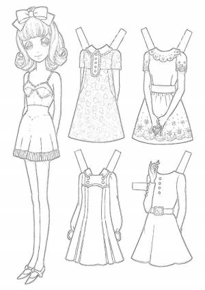 Раскраска одевалки