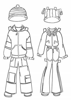 Раскраска одевалки