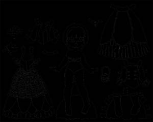 Раскраски Одежда для кукол  в хорошем качестве,  ,  на VipRaskraski